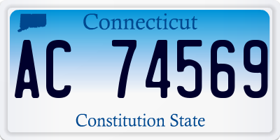 CT license plate AC74569