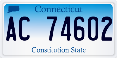 CT license plate AC74602