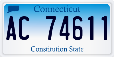 CT license plate AC74611