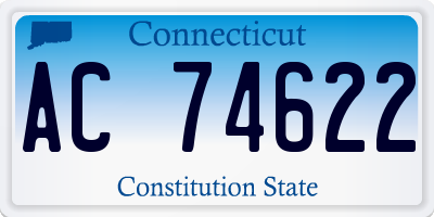 CT license plate AC74622