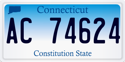 CT license plate AC74624