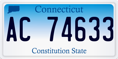 CT license plate AC74633