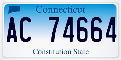 CT license plate AC74664