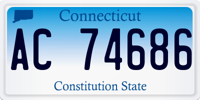 CT license plate AC74686