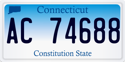 CT license plate AC74688
