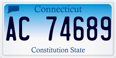 CT license plate AC74689