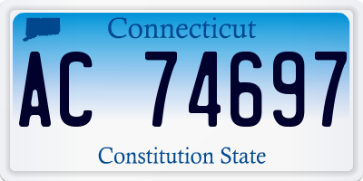 CT license plate AC74697