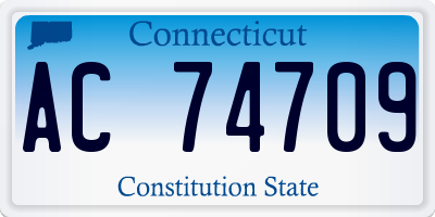 CT license plate AC74709