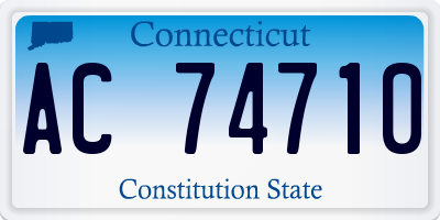 CT license plate AC74710