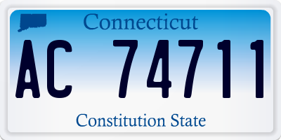 CT license plate AC74711