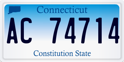 CT license plate AC74714
