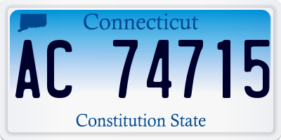 CT license plate AC74715