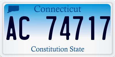CT license plate AC74717