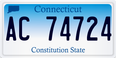 CT license plate AC74724
