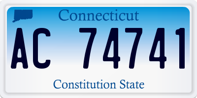 CT license plate AC74741