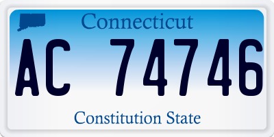 CT license plate AC74746