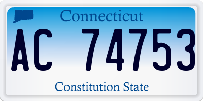 CT license plate AC74753