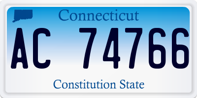 CT license plate AC74766