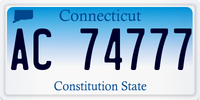 CT license plate AC74777