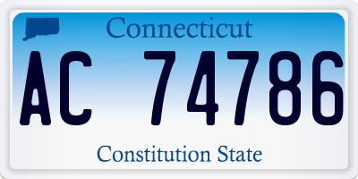 CT license plate AC74786