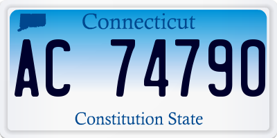 CT license plate AC74790