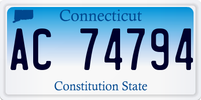 CT license plate AC74794