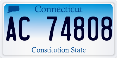 CT license plate AC74808