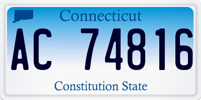 CT license plate AC74816