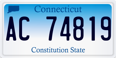 CT license plate AC74819