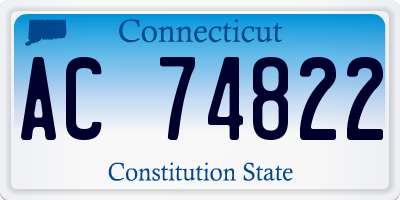 CT license plate AC74822