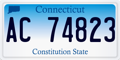 CT license plate AC74823