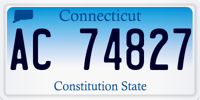 CT license plate AC74827