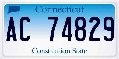 CT license plate AC74829