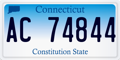 CT license plate AC74844