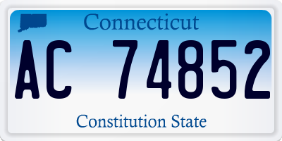 CT license plate AC74852