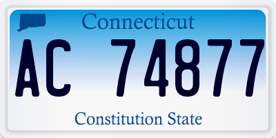 CT license plate AC74877