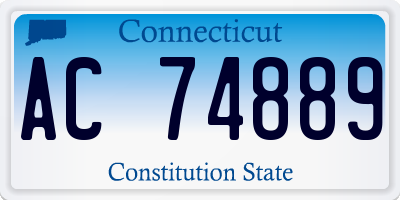 CT license plate AC74889