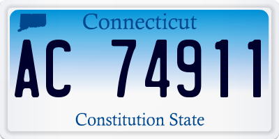 CT license plate AC74911