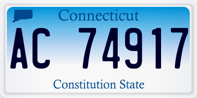 CT license plate AC74917