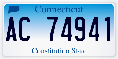 CT license plate AC74941