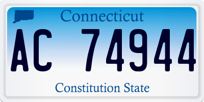 CT license plate AC74944