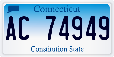 CT license plate AC74949
