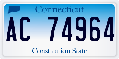 CT license plate AC74964