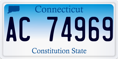 CT license plate AC74969