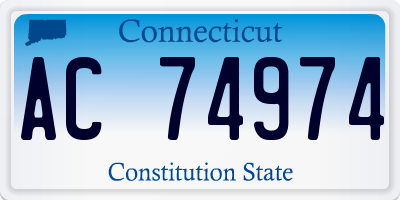 CT license plate AC74974