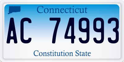 CT license plate AC74993