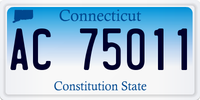 CT license plate AC75011