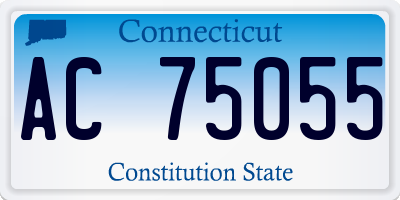 CT license plate AC75055