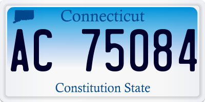 CT license plate AC75084