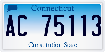 CT license plate AC75113